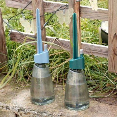 Arrosage par goutte a goutte bleu et vert