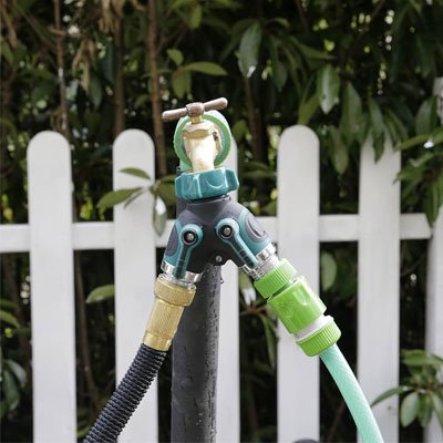Raccord tuyau arrosage diviseur 2 voies Premium au jardin pour 2 irrigations différentes
