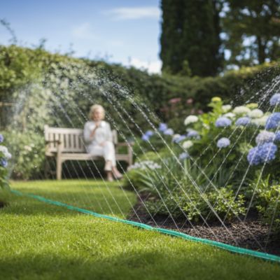 Tuyau arrosage perforé FlexiRobuste lifestyle jardin