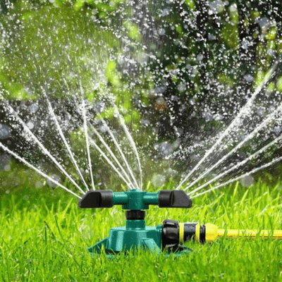 Arrosage automatique Tournivert 360 en action de jets