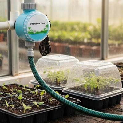 Programmateur arrosage connecté EcoloSmart utile pour les serres et semis