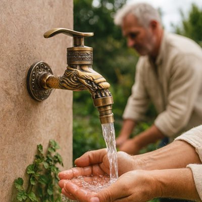 Robinet exterieur | Dragon Laiton™ - Katherine Jardine