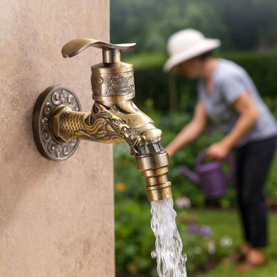 Robinet exterieur | Dragon Laiton™ - Katherine Jardine