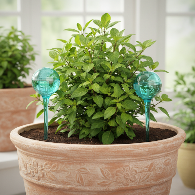 Arrosage goutte à goutte EcoDrop dans Grand pot double irrigation