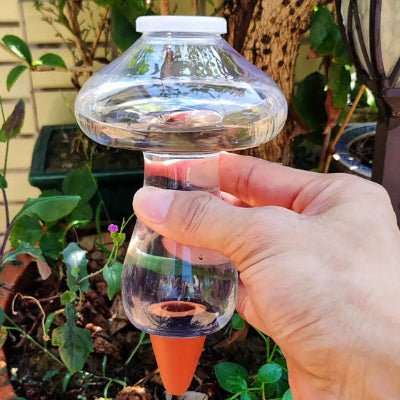 Arrosage goutte à goutte Translu - Champi en gros plan détaillant le réservoir translucide