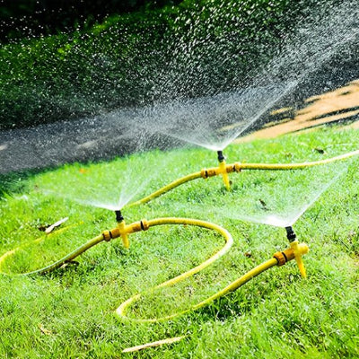 Arrosage automatique Aqua360 en action en mode multi jet 