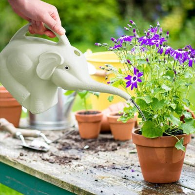 arrosage de fleurs en pot avec l'Arrosoir plastique Elephant-Eau