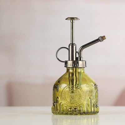 Brumisateur Plante Verre Dark Vintage  vert bouteille
