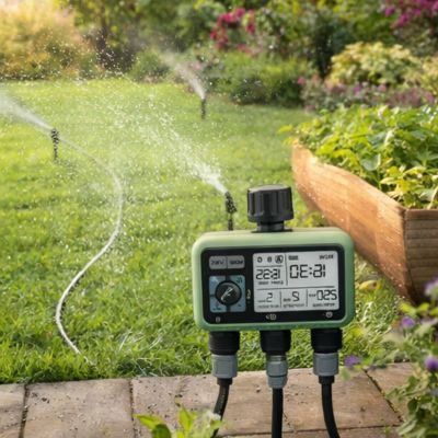 Programmateur arrosage 3 voies Fluxia 3 avec 3 voies indépendantes