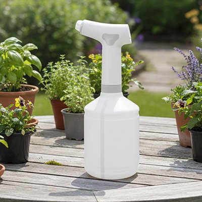 Pulverisateur electrique Nebula Design compact et stable, parfait pour une utilisation propre sur terrasse/jardin.