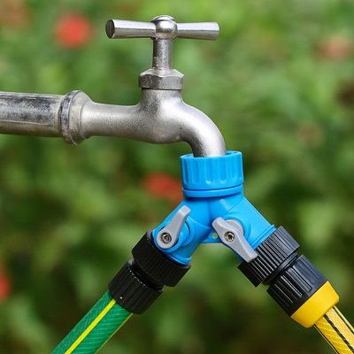 Raccord pour tuyau arrosage en Y GardenPlus à double usage