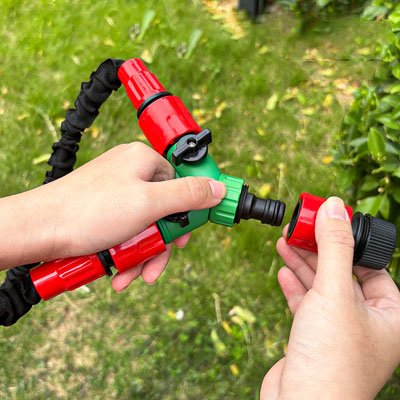 installation rapide du Raccord tuyau arrosage en Y Biflex