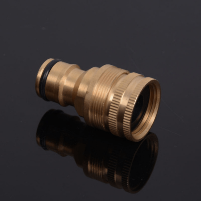 raccord tuyau arrosage adapteur robinet QuickBrass 21 mm assemblé vue de devant