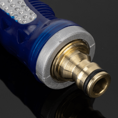 raccordement tuyau arrosage connecteur rapide fileté male 12-19mm  sur unpistolet d'arrosage