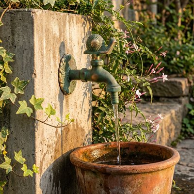 Robinet de jardin Escarg-Eau bassin