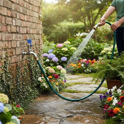 Robinet exterieur Antivol Robust tilisé lors d'arrosage printanier