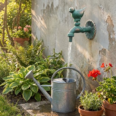 robinet mural extérieur oiZ-Eau remplissage d'arrosoir