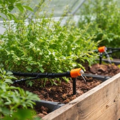 Arrosage en serre avec le micro-tube d’irrigation 4/7 mm