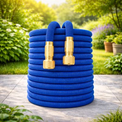 Tuyau arrosage extensible 25' 3foisFlex bleu vif