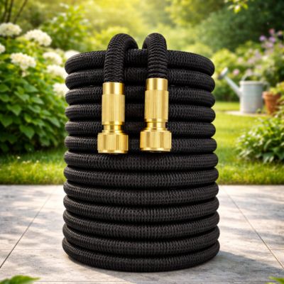 Tuyau arrosage extensible 25' 3foisFlex noir uni