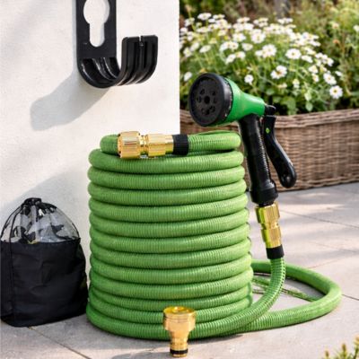 Tuyau arrosage extensible FlexStream Pro kit vert