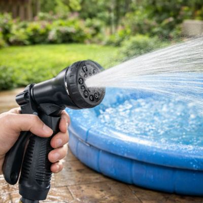 Remplissage piscine avec tuyau arrosage extensible UltraFlex 